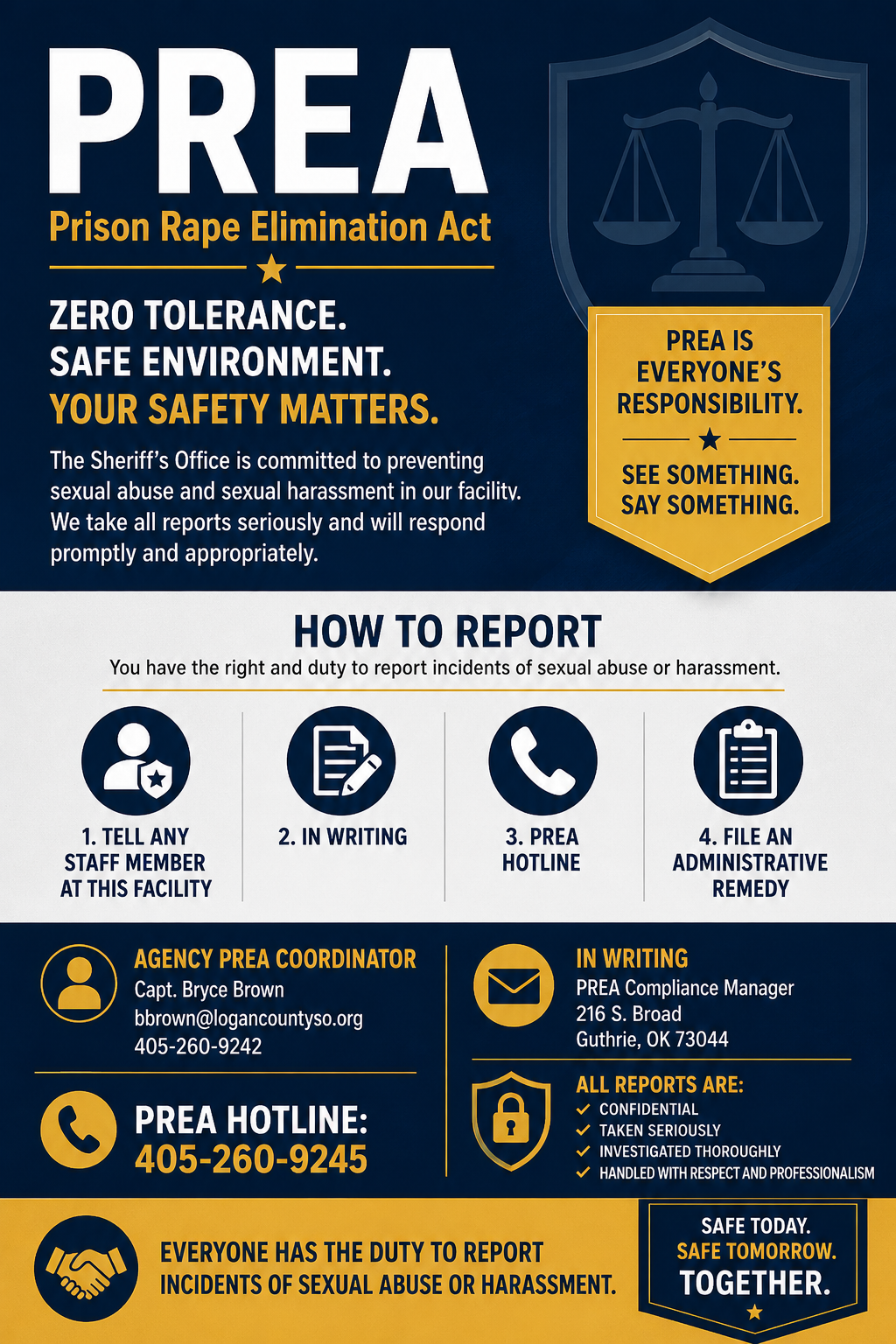 prea zero tolerance policy